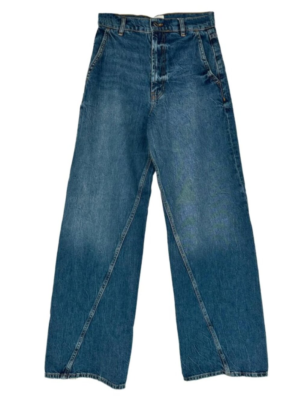 Anine Bing Briley Wide-Leg Jeans Artic Blue Size 26 NWT